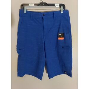 urban pipeline Young Men Royal Lake Blue Stripe Superflex Utility Shorts Size 20